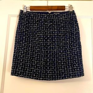 NWT! JCrew Sparkly Plaid Mini Skirt